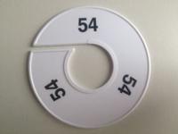 Maatring 11 cm wit/zwart 54