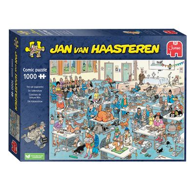 Jan Van Haasteren legpuzzel kattenshow, 1000st.