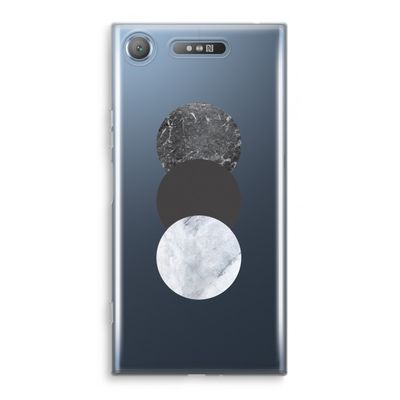 Marmeren cirkels: Sony Xperia XZ1 Transparant Hoesje