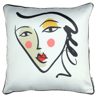 Wants&Needs Accessoires Kussen Face Polyester Multi 45 X 45 - thumbnail