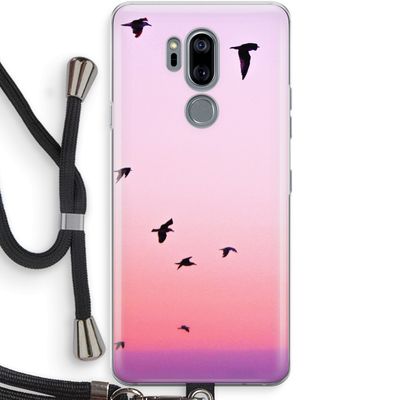Fly away: LG G7 Thinq Transparant Hoesje met koord