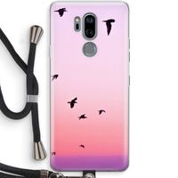 Fly away: LG G7 Thinq Transparant Hoesje met koord