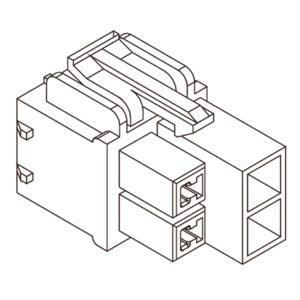 Molex 351510610 Female behuizing (kabel) Totaal aantal polen: 6 Inhoud: 1 stuk(s) Bulk