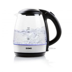 DOMO DO9218WK Waterkoker Aantal/Volume: 1.2 l Zwart, Zilver