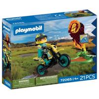 Playmobil 72065 Motocross, Racevoertuig, 21 onderdelen, rijder en accessoires, Leeftijd 4+