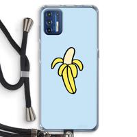Banana: Motorola Moto G9 Plus Transparant Hoesje met koord