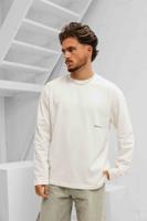 Pure Path Name Dropping Longsleeve T-Shirt Heren Gebroken Wit - Maat S - Kleur: Gebroken Wit | Soccerfanshop