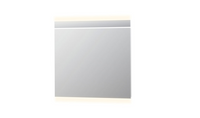 INK SP6 spiegel met aluminium frame met indirecte boven- en onder LED-verlichting, colour-changing en sensorschakelaar 80 x 90 x 4 cm