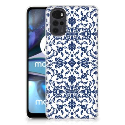 Motorola Moto G22 | TPU Case | Flower Blue