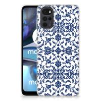 Motorola Moto G22 | TPU Case | Flower Blue