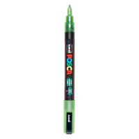 Uni Posca pc3m verfmarker glitter lichtgroen - ronde punt tot 1,3 mm