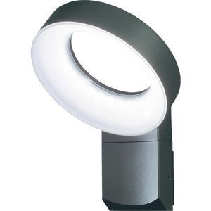 Asti wandlamp met led verlichting ringvorm donker grijs 7273-370