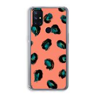 Pink Cheetah: OnePlus Nord N10 5G Transparant Hoesje - thumbnail