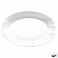 Serveerschaal Bormioli Rocco Ebro Ovalen Wit Glas (22 cm) (24 Stuks)