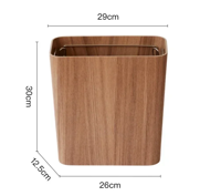 EcoPress Houten Afvalbak met Deksel