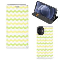 iPhone 12 Mini | Hoesje met Magneet | Waves Yellow