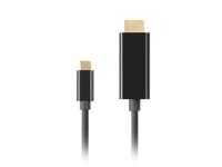 LANBERG KABEL USB-C(M)->HDMI(M) 3M 4K 60HZ ZWART