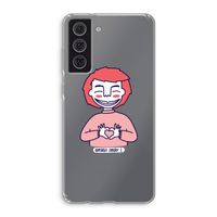 Hartje: Samsung Galaxy S21 FE Transparant Hoesje