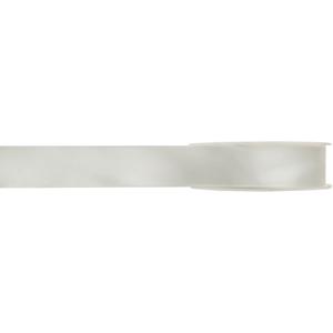 Hobby/decoratie satijnen lint - ivoorwit - 1 cm x 25 meter - cadeauverpakking - polyester
