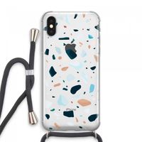 Terrazzo N°13: iPhone XS Max Transparant Hoesje met koord