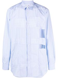 Comme Des Garçons Shirt chemise en coton à rayures - Bleu