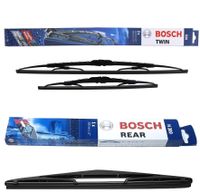 Bosch Ruitenwissers voordeelset voorzijde + achter 534H300 Bosch Ruitenwissers voordeelset voorzijde + achter 534H300