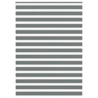 VidaXL Zebra rolgordijn 155x200 cm stofbreedte 150,9 cm donkergrijs