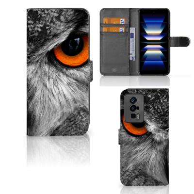 Xiaomi Poco F5 Pro | Telefoonhoesje | Met pasjeshouder | Uil
