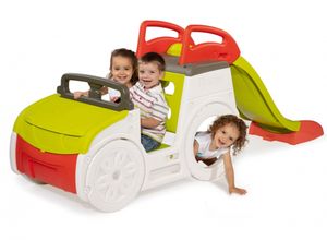 Smoby speeltoestel auto junior 233 x 68 x 91 cm wit/groen