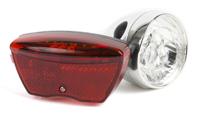 Ikzi Verlichtingset retro led batterij zilver/rood