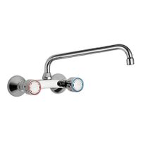 Keukenkraan Tres ESE-23 | Wandmontage | 360° Draaibaar | Mengkraan | 2-knops | Rond | Chroom