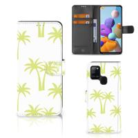 Samsung Galaxy A21s Hoesje Palmtrees Samsung Galaxy A21s Hoesje Palmtrees