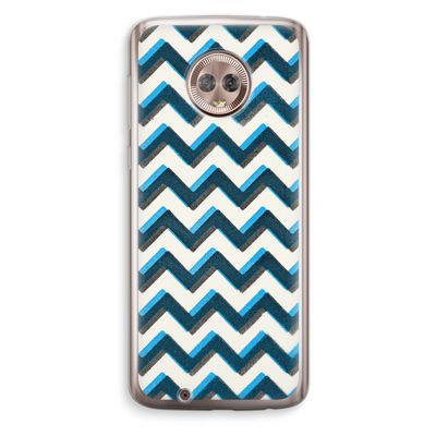 Onderbroken lijn: Motorola Moto G6 Transparant Hoesje