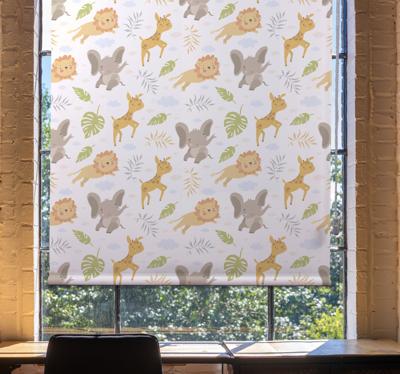 Rolgordijn babykamer nordische minimalistische safari