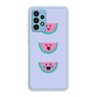 Smiley watermeloen: Samsung Galaxy A52 Transparant Hoesje