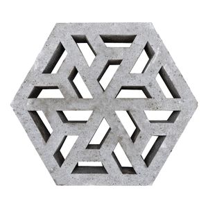 Minimaal 30! Oud Hollandse ECO-tegel 37,5x37,5x7cm grijs - Gardenlux