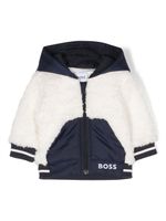 BOSS Kidswear veste à logo brodé - Blanc