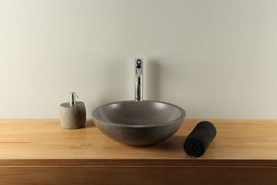 Waskom betonlook donkergrijs 40 cm B-003DG