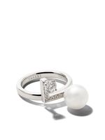 TASAKI bague Balance Note en or blanc 18ct ornée de diamants - Argent