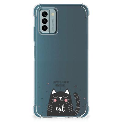 Nokia G22 Stevig | Bumper Hoesje | Cat Good Day