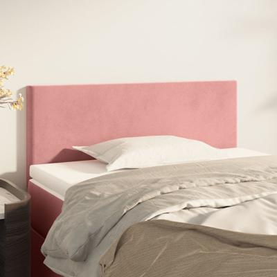 Hoofdbord 80x5x78/88 cm fluweel roze