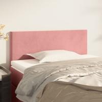 Hoofdbord 80x5x78/88 cm fluweel roze