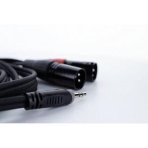 Cordial EY 3 WMM XLR Y-adapter [1x Jackplug male 3,5 mm - 2x XLR-stekker 3-polig]