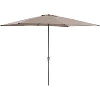 Staande Parasol in aluminium - Stokparasol van 200x300 cm - taupe