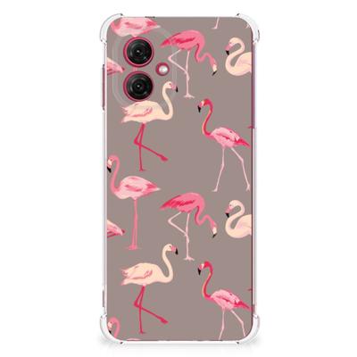Motorola Moto G55 Case Anti-shock Flamingo