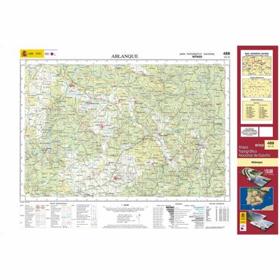 Topografische kaart 488 MT50 Ablanque | CNIG - Instituto Geográfico Nacional1