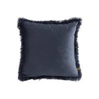 PTMD Nous Sierkussen - 45x3x45 cm - Fluweel - Blauw