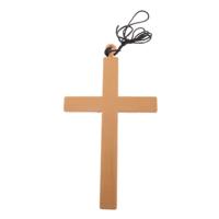 Verkleed artikel sieraden - nonnen / priester / monniken / dominee - ketting met groot kruis Verkleed artikel sieraden - nonnen / priester / monniken / dominee - ketting met groot kruis