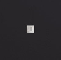 Doucheplaat Smart Slate Negro 90x90cm