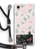 Small white flowers: Pixel 3 Transparant Hoesje met koord